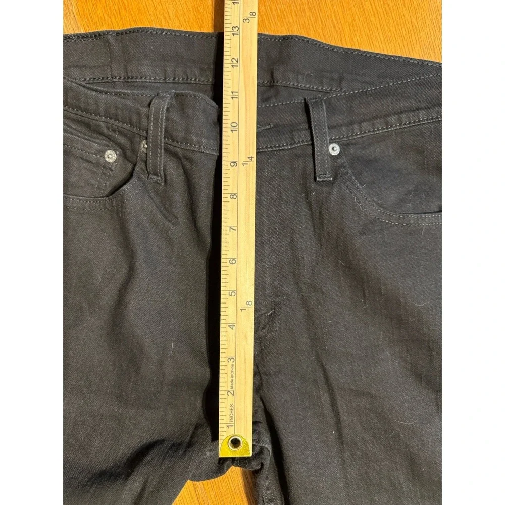 Levis 559 Jeans Mens 34x32 Black Dark Wash Relaxed Straight Stretch Denim Casual